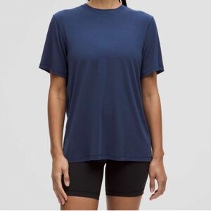 NWT Lululemon Jersey Training Short-Sleeve Shirt Club Blue Size 6